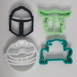 Disney Star Wars Mandalorian Silicone Breakfast Pancake Egg Molds Grogu New‎